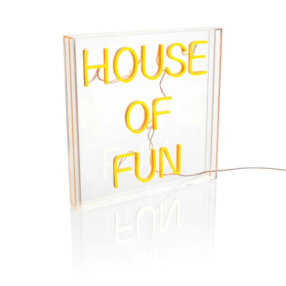 Love Frankie House of Fun Neon Light - Orange