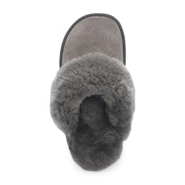 Infinity Leather Luna - Women's Sheepskin Suede Mule Slippers