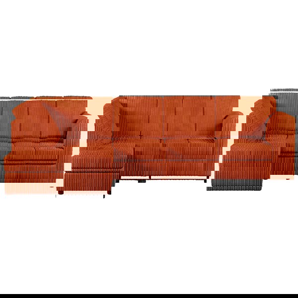 Furnishings For Less Luxor Full Cord Fabric 5 Seater Corner Sofa Full Back