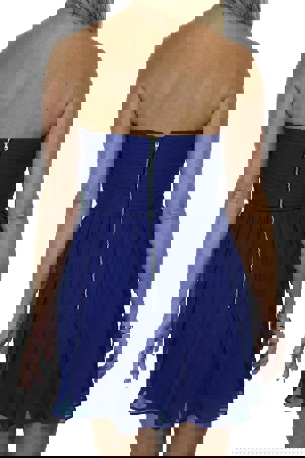 Paulo Due Women's Skater Style Chiffon Mini Dress