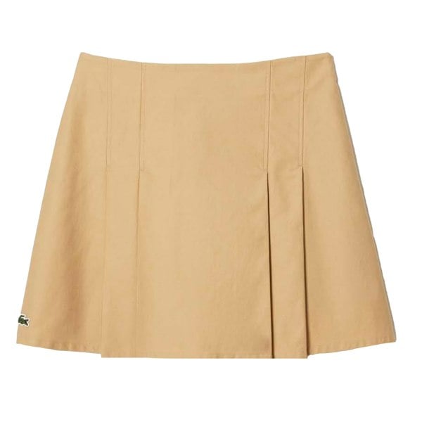Lacoste Womens/Ladies Short Cotton Pleated Skirt - Beige