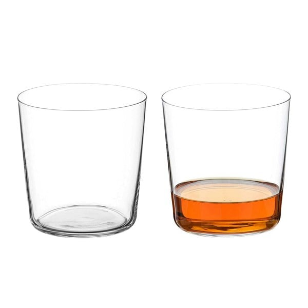 Diamante Light & Thin Short Water Glasses – Set of 2