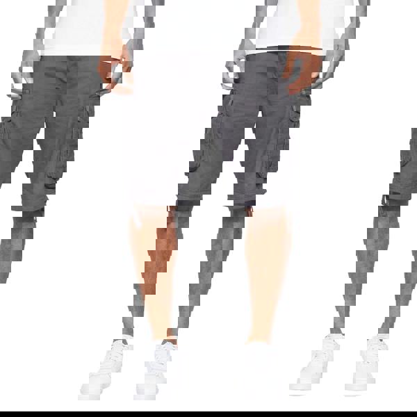 Crosshatch Mens Jamstar Cargo Shorts - Charcoal