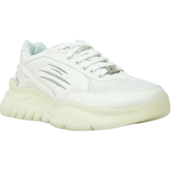 Plein Sport Scratch Logo Sneakers - White