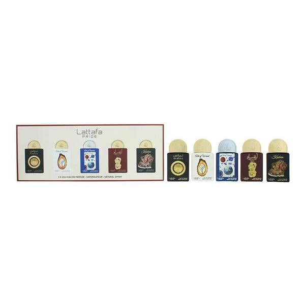 Lattafa Pride Nebras, Art of Wood, Art of Universe, Ansaam Gold, Kashan Eau de Parfum 5 x 20ml