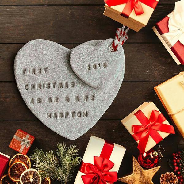 Personalised Family Stockings Christmas Tree Decoration - lifestyle shot