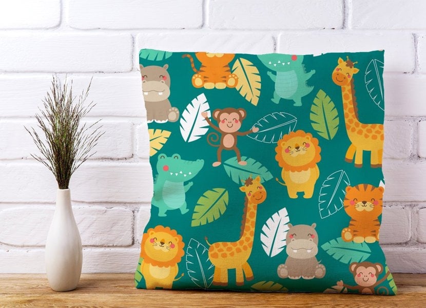 Warren Reed Jungle Animals Cushions