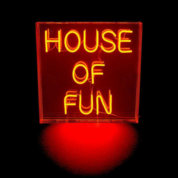 Love Frankie House of Fun Neon Light - Orange