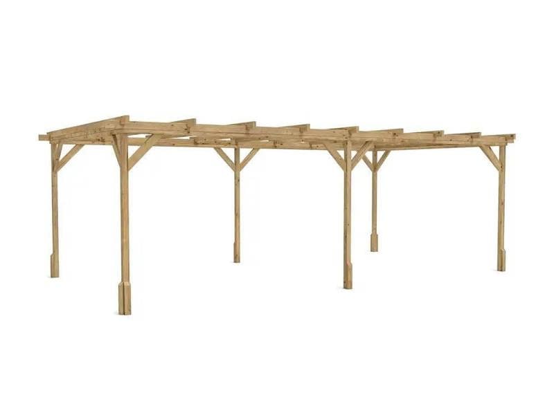 Dunster House Wooden Pergola Kit 6m x 3m DIY Plants Frame Garden Structure Utopia (19' 6" x 10')