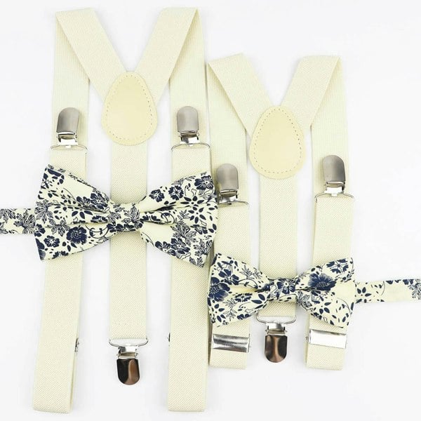Mr Townsend Suits Me and Mini Me Floral Bow Ties and Braces - Various Colours