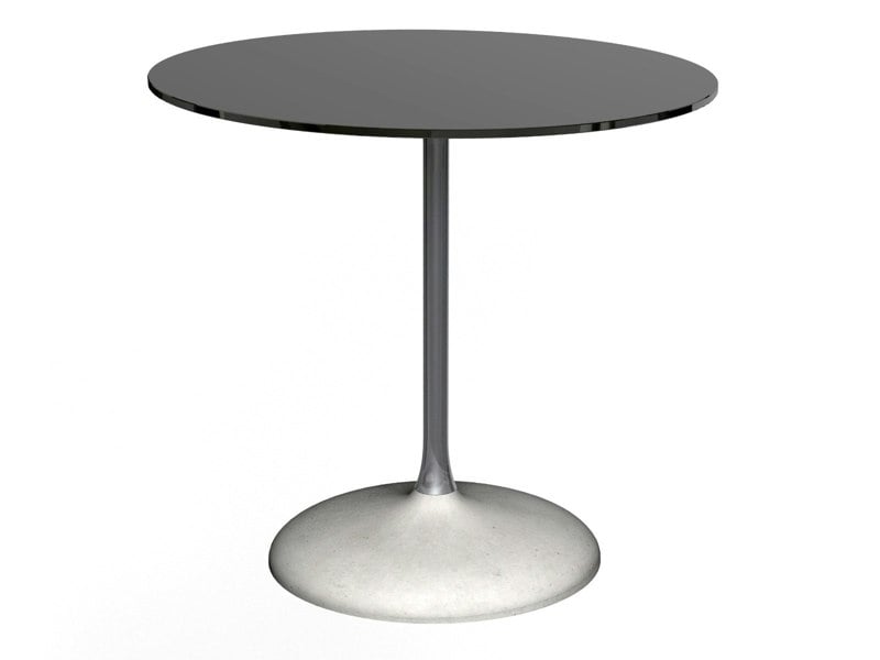 Gillmore Swan Circular Dining Table with Concrete Base