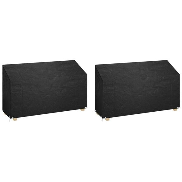 Berkfield Garden Bench Covers 2 pcs 12 Eyelets 210x70x70/88 cm Polyethylene