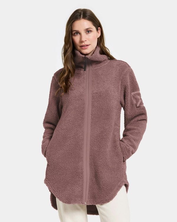 Didriksons Umi 3 Womens Full Zip Fleece - Faded Wine J05