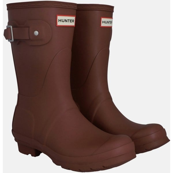 Hunter Original Short Wellington Boots Womens - Muted Berry