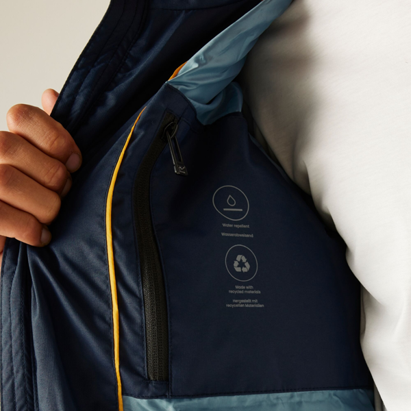 Regatta Mens Leeshaw Padded Jacket - Navy/Spring Lake