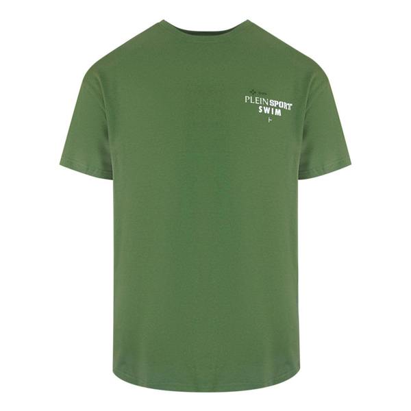 Plein Sport Geo Logo Stretch Green T-Shirt