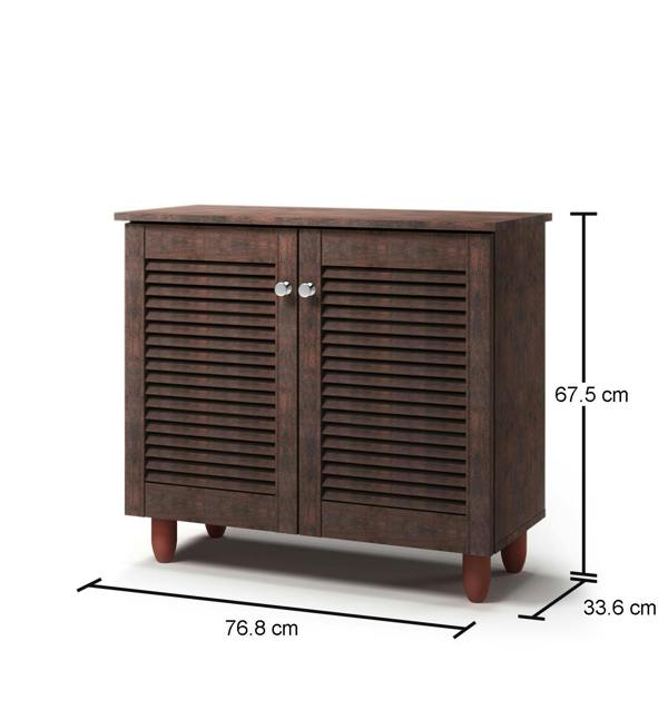 Timber Art Design Modern Shoe Storage Cabinet 2 Doors Footwear Stand Rack Unit Cupboard