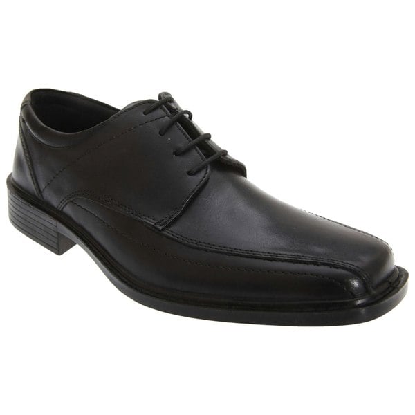 Roamers Mens Superlite Lace-Up Leather Shoes - Black