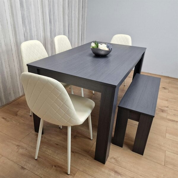 Kosy Koala Dining Table Set with 4 Chairs and a Bench Dining Room and Kitchen table set of 4