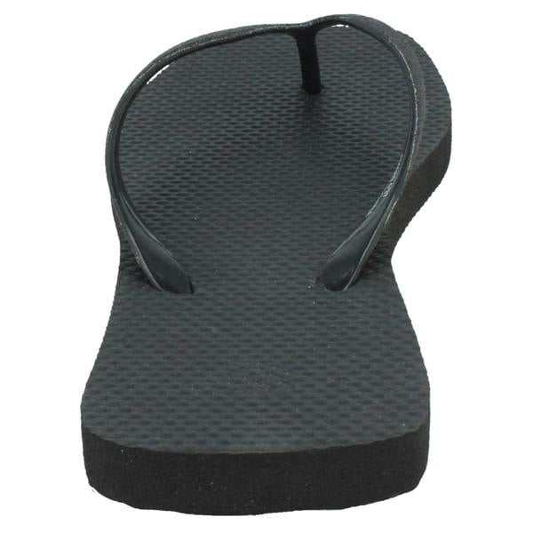 Spot On Ladies Spot On Squared Toe Flip Flops F00389
