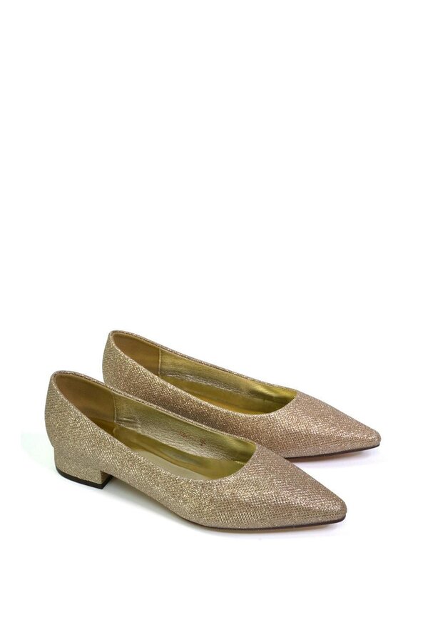 XY LONDON Pointed Toe Wedding Shoes Low Heel Bridal Heels