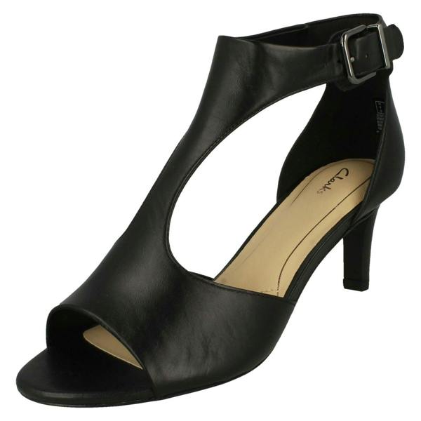 Clarks Ladies Clarks Peep Toe Heeled Sandals Laureti Star