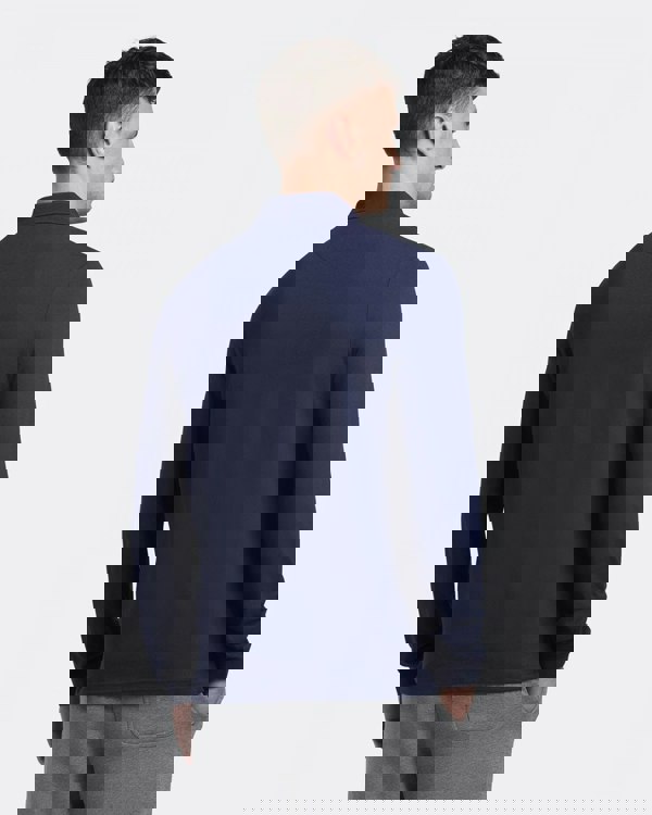 Lyle & Scott Mens Long Sleeve Polo Shirt - Z99 Navy