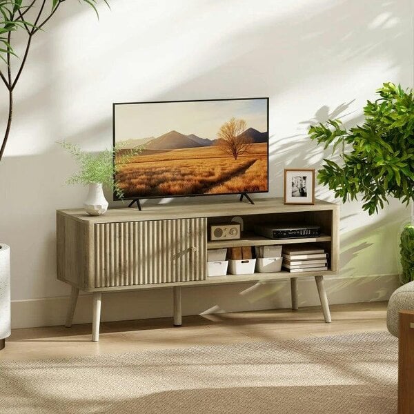TV Stand Cabinet for TVs up to 55" - Oak - Oak