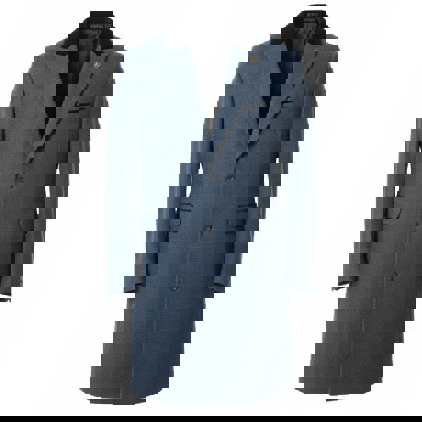 TruClothing Men's 3/4 Long Overcoat Jacket Herringbone Tweed Coat Peaky Blinders