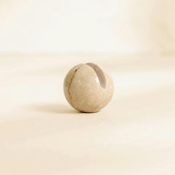 Marble cable ball desk cable holder styled genuine stone