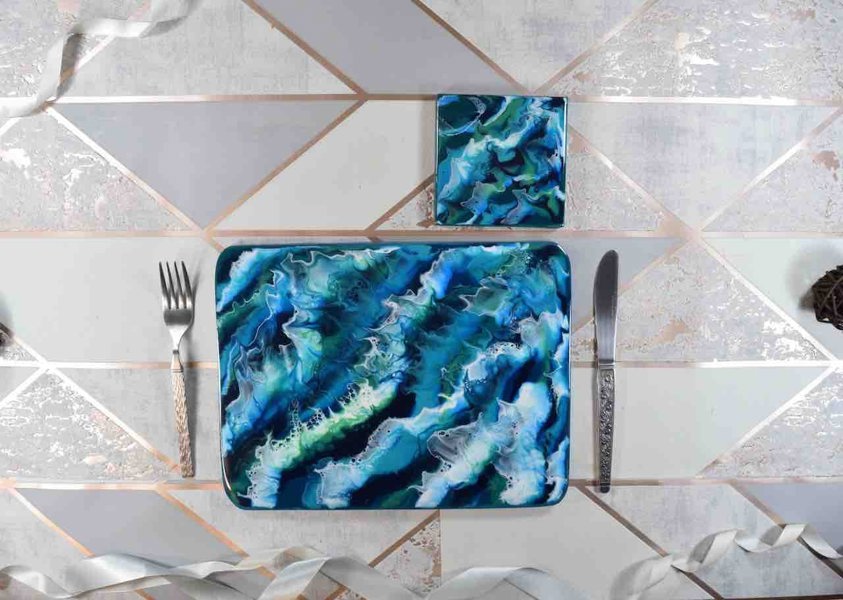 Kate Chesters Art Ocean Art Placemats and Coasters - Heat Resistant