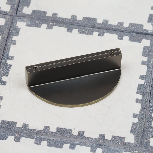 Handle & Home 64mm Antique Brass Half Moon Handle