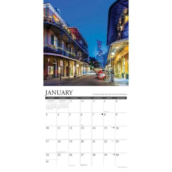 New Orleans Calendar 2027, Wall Calendars, Month To View, Travel, Gift