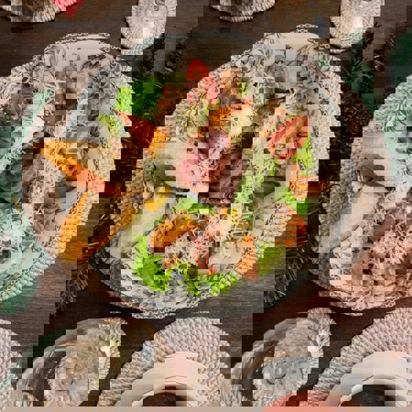 Coastal villa Homeware Oval Rattan Dinning Placemats