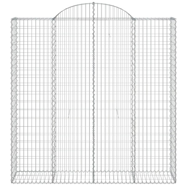 Berkfield Arched Gabion Baskets 4 pcs 200x50x200/220 cm Galvanised Iron