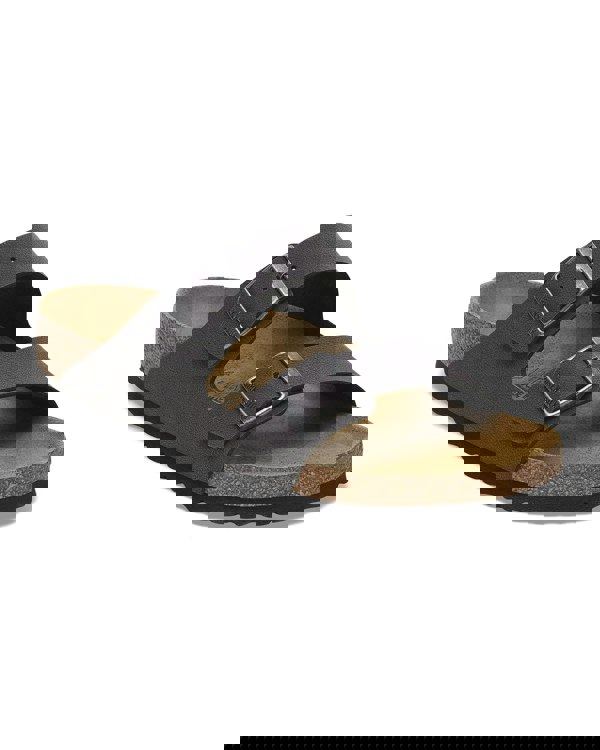 Birkenstock Arizona Birkibuc Mens Sandals Velvet Grey - CHO - Designer Mens Sandals