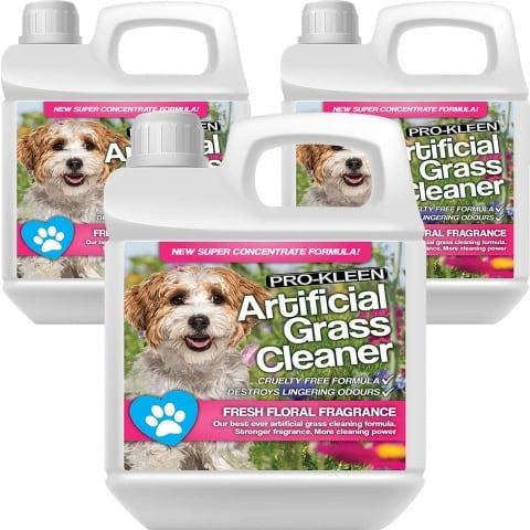 ProKleen Pro-Kleen Artificial Grass Cleaner for Dogs and Pet Friendly Cruelty Free Disinfectant with Deodoriser 4 in 1. Floral 3L