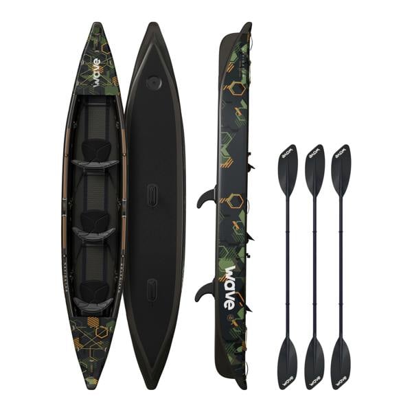 Wave The Navigator 3.0 Inflatable 1-3 Seater Kayak - Drop-Stitch