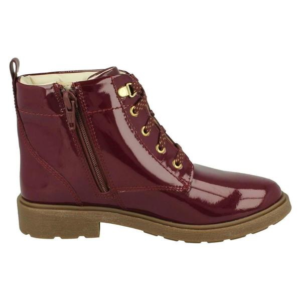 Clarks Girls Clarks Lace Up Detailed Ankle Boots Astrol Lace
