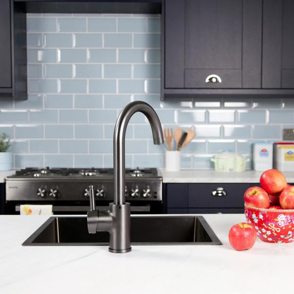 Flode Solo | Single Lever 3 in 1 Instant Boiling Tap | Gun Metal Finish