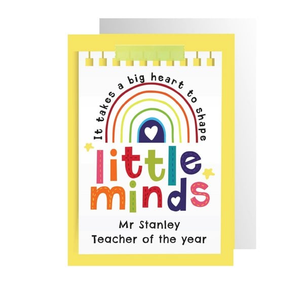 Personalised Memento Company Personalised Shape Little Minds Greeting Card