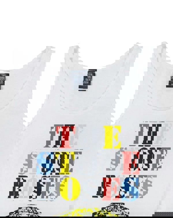 Vanilla Underground The Stone Roses Womens White Logo Vest