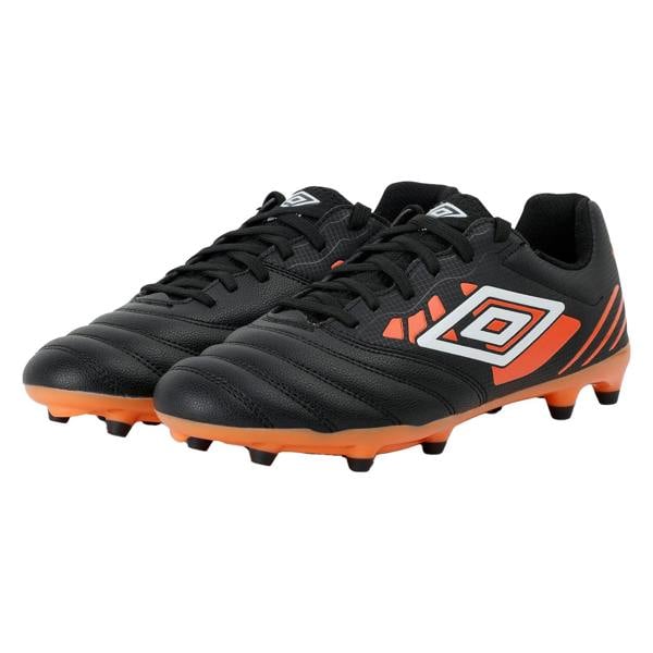 Umbro Mens Tocco IV Club FG Football Boots - Black/White/Dragon Fire - 