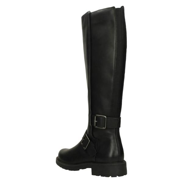 Clarks Ladies Clarks Buckle Detail Knee High Boots Orinoco2 Tall