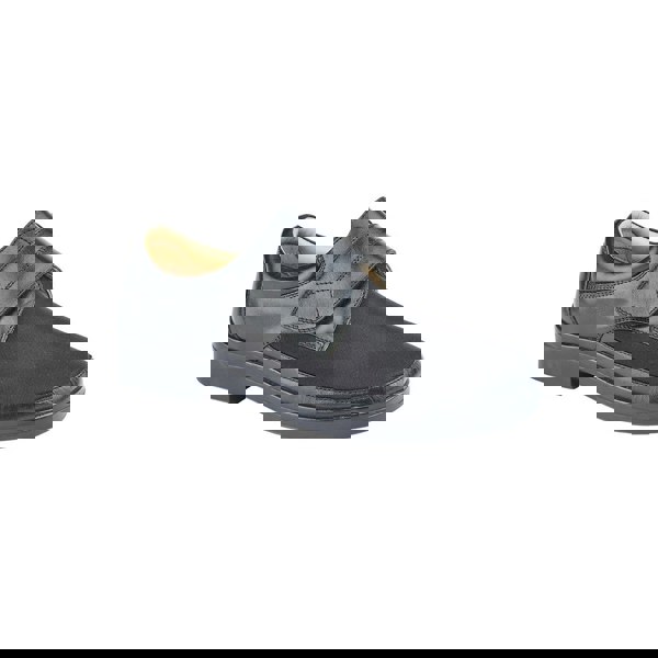 Roamers Mens Leather Shoes - Black