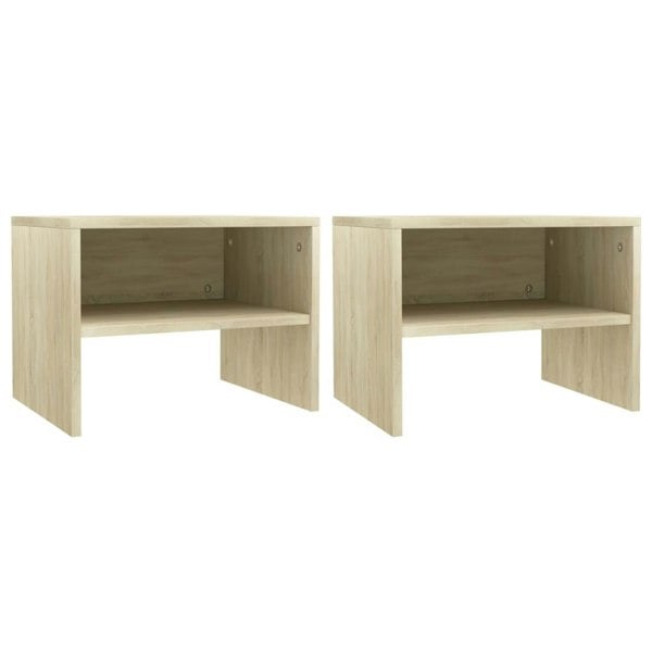 Berkfield Bedside Cabinets 2 pcs Sonoma Oak 40x30x30 cm Engineered Wood