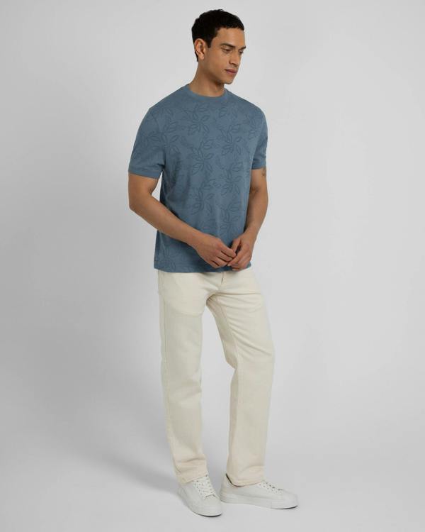 Steel & Jelly Baker - Tonal Floral Printed T-Shirt