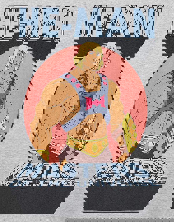 Masters of the Universe Unisex Grey He-Man Short Sleeved T-Shirt