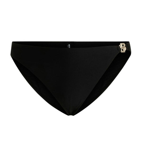 Boss Womens Monogram Lined Bikini Bottoms - Black
