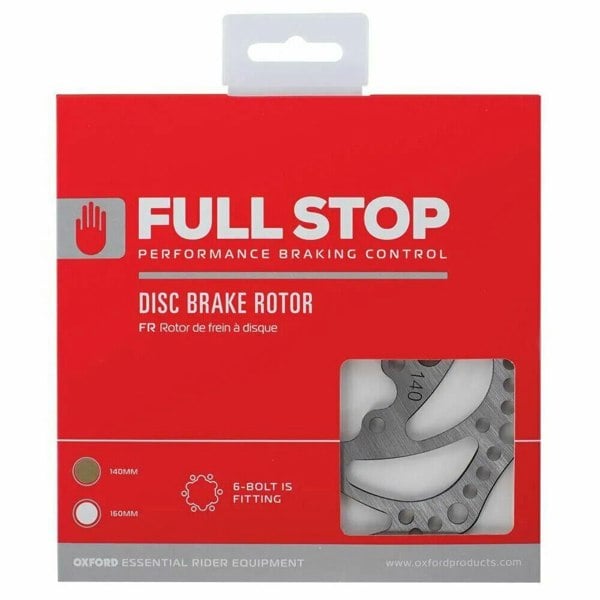 Oxford FullStop Brake Disc Rotor 140mm 160mm 180mm 203mm with Disc Rotor Bolt 155491387300